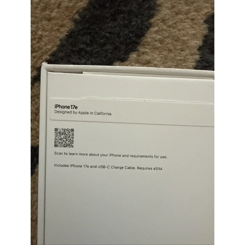 Original Apple iPhone 17e Empty Box – Brand New. 5614